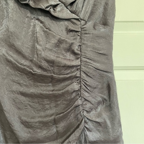 Adrianna Papell Evening Cocktail/Semi Formal Dress Granite Metallic Size 8 - Picture 5 of 12